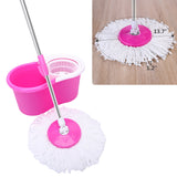 Spin Mop & Bucket, 360 Degree Spin Mop & Bucket System with Dual Mop Heads, Blue