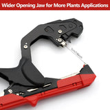 Plant Tie Tapener Gun, Plant Tying Machine with Tapes and Staples, Lightweight Manual Plant Tying Tape Tool to Tie Up Vine Quickly-Red