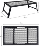 HERCHR Folding Campfire Grill, Heavy Duty Iron Material Campfire Cooking Campfire Grill Waterproof Portable Camp Fire Cooking Rack for Barbecue Camping