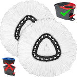 8 Pack Mop Heads Replacement for O-Ceda Easy Wrin Spin Mop, Microfiber Spin Mop Refills, Easy Cleaning Mop Head Replacement