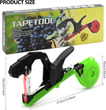 Plant Tie Tapener Gun, Plant Tying Machine with Tapes and Staples, Lightweight Manual Plant Tying Tape Tool to Tie Up Vine Quickly-Red