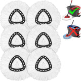 8 Pack Mop Heads Replacement for O-Ceda Easy Wrin Spin Mop, Microfiber Spin Mop Refills, Easy Cleaning Mop Head Replacement