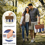 scuddles Extra Large Picnic & Outdoor Blanket with Pocket for iPhone Keys and More Dual Layers for Outdoor Water-Resistant Handy Mat Tote Spring Summer Camping Blanket Great for The Beach