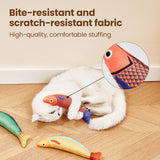 Cat Toys Saury Fish, 3 Pack, Catnip Crinkle Sound, Soft and Durable, Interactive Kitten Kicker for Indoor Kitty Exercise 9.4 Inches