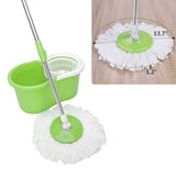 Spin Mop & Bucket, 360 Degree Spin Mop & Bucket System with Dual Mop Heads, Blue