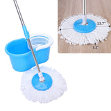 Spin Mop & Bucket, 360 Degree Spin Mop & Bucket System with Dual Mop Heads, Blue