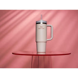 Stanley Quencher H2.0 FlowState Stainless Steel Vacuum Insulated Tumbler with Lid and Straw for Water, Iced Tea or Coffee, Smoothie and More, Rose Quartz 2.0, 30 OZ / 0.89 L